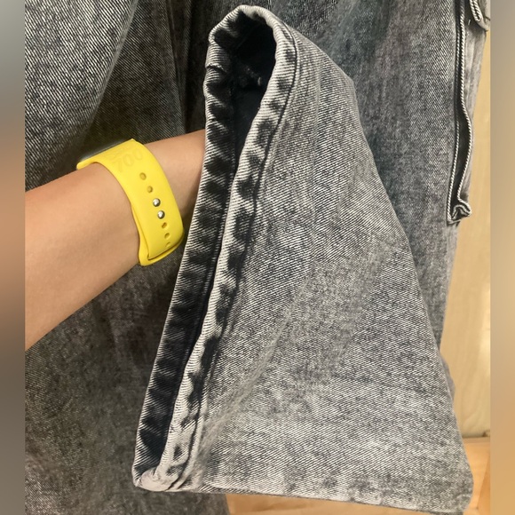 Momokrom Dolls Kill WASHED GREY LOW RISE BAGGY WIDE LEG JEANS - Picture 13 of 13